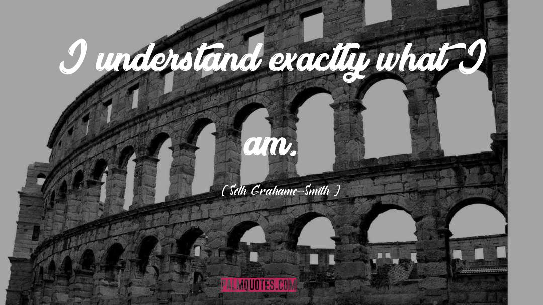 Seth Grahame-Smith Quotes: I understand exactly what I
