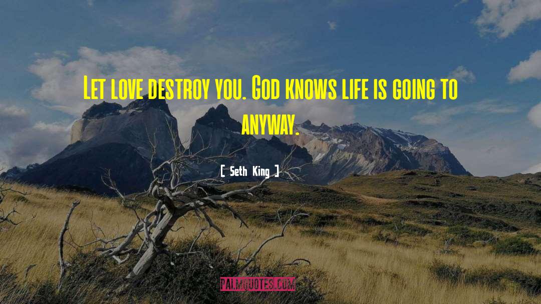 Seth King Quotes: Let love destroy you. God