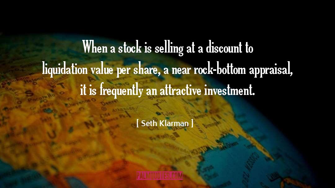 Seth Klarman Quotes: When a stock is selling