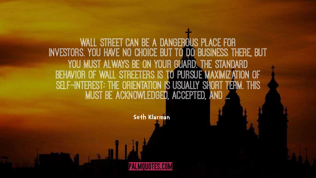 Seth Klarman Quotes: Wall Street can be a