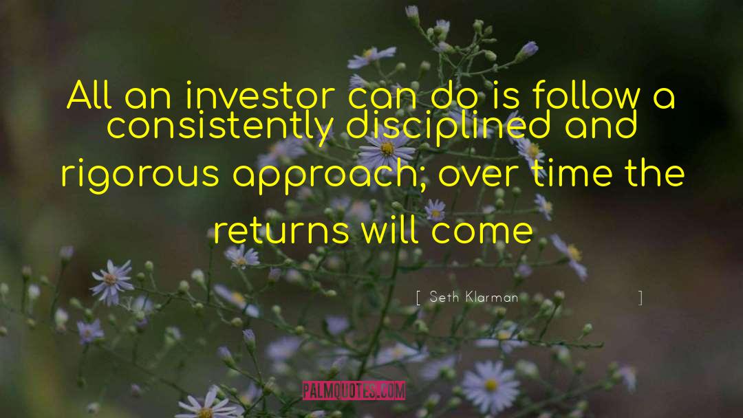 Seth Klarman Quotes: All an investor can do