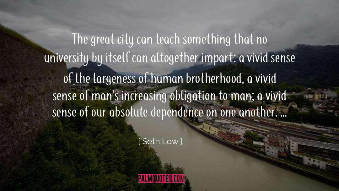 Seth Low Quotes: The great city can teach