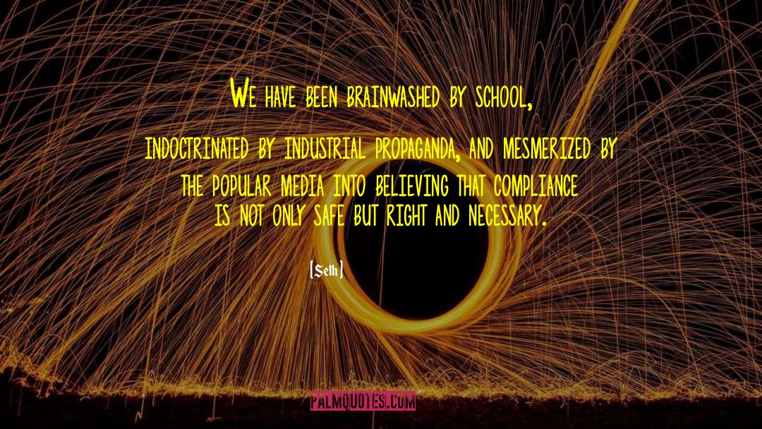 Seth Quotes: We have been brainwashed by