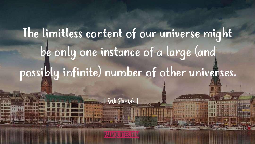 Seth Shostak Quotes: The limitless content of our