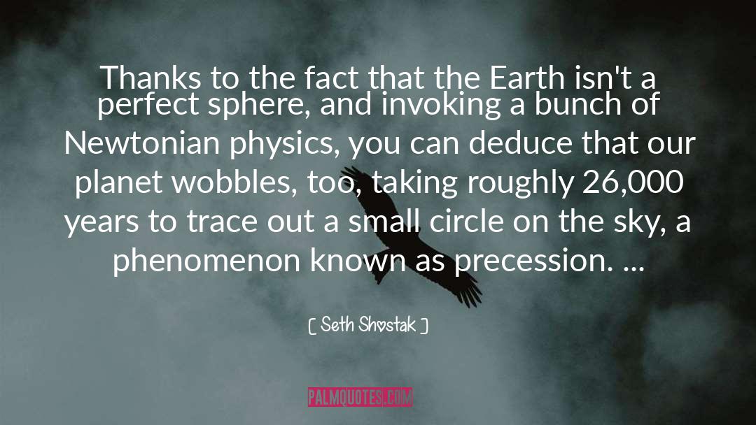 Seth Shostak Quotes: Thanks to the fact that