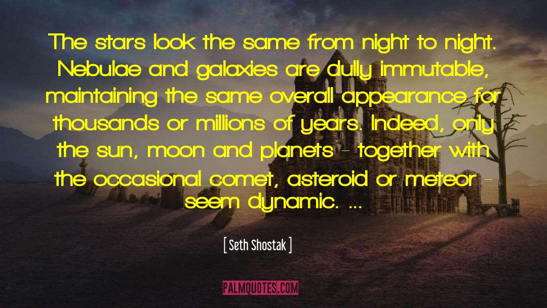Seth Shostak Quotes: The stars look the same