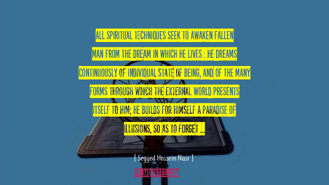 Seyyed Hossein Nasr Quotes: All spiritual techniques seek to