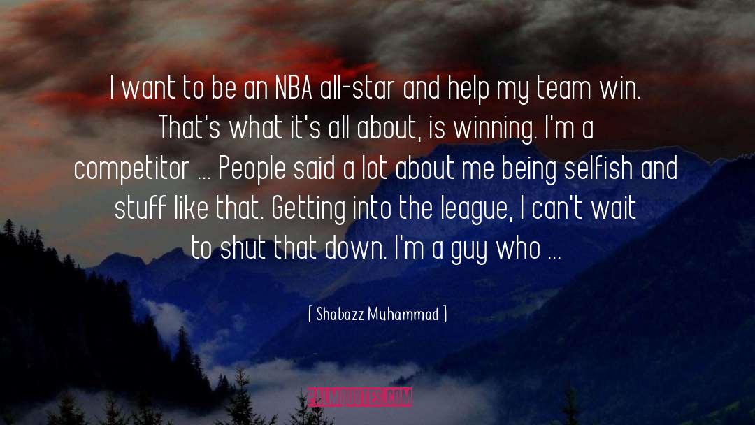 Shabazz Muhammad Quotes: I want to be an