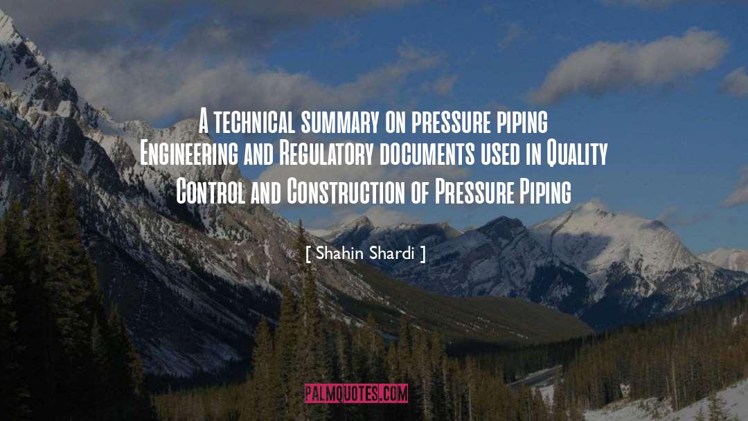 Shahin Shardi Quotes: A technical summary on pressure
