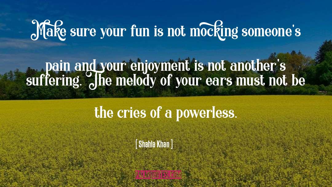 Shahla Khan Quotes: Make sure your fun is