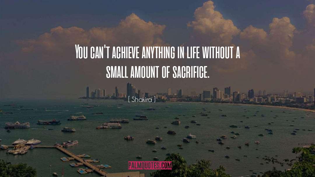 Shakira Quotes: You can't achieve anything in