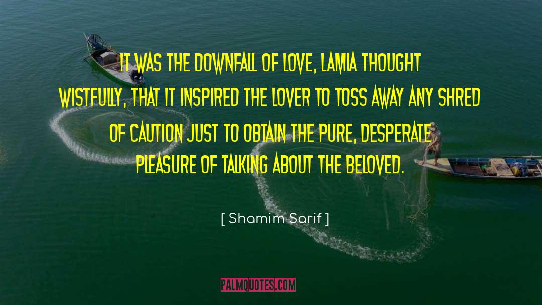 Shamim Sarif Quotes: It was the downfall of