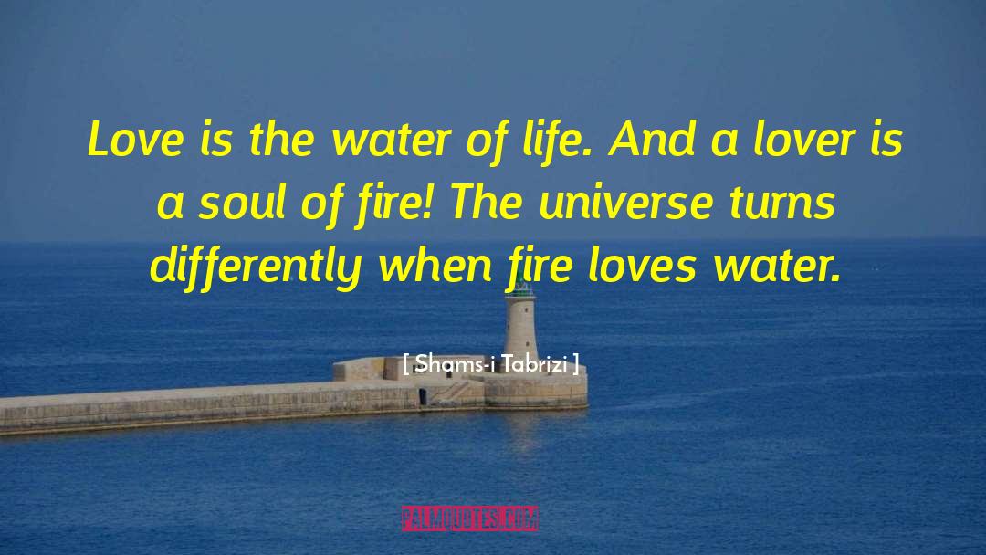 Shams-i Tabrizi Quotes: Love is the water of