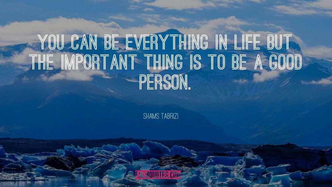 Shams Tabrizi Quotes: You can be everything in