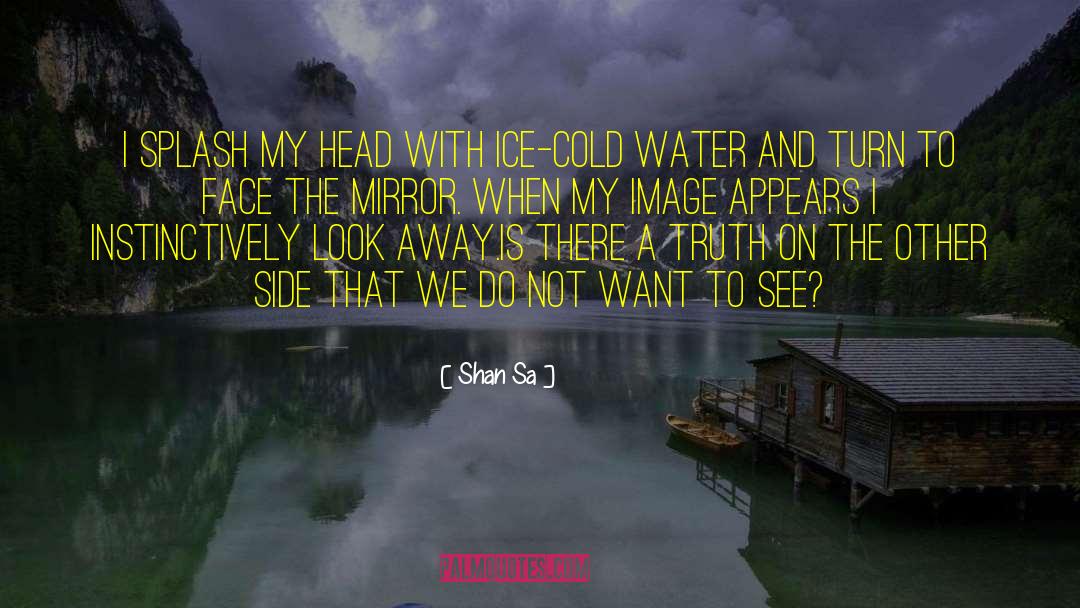 Shan Sa Quotes: I splash my head with