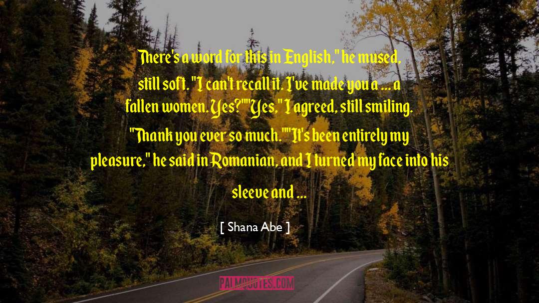 Shana Abe Quotes: There's a word for this