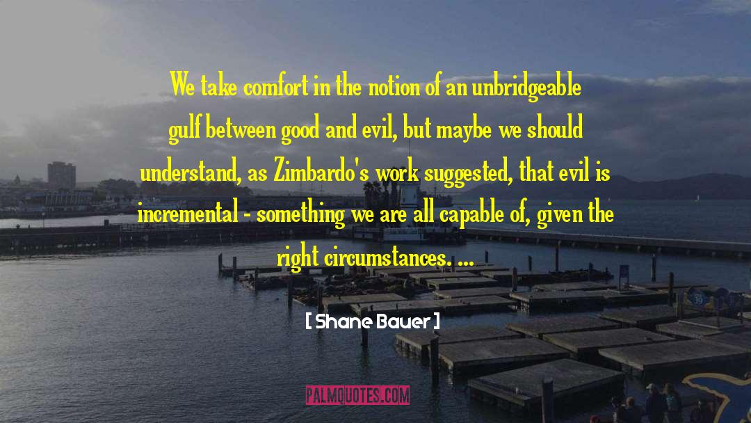 Shane Bauer Quotes: We take comfort in the