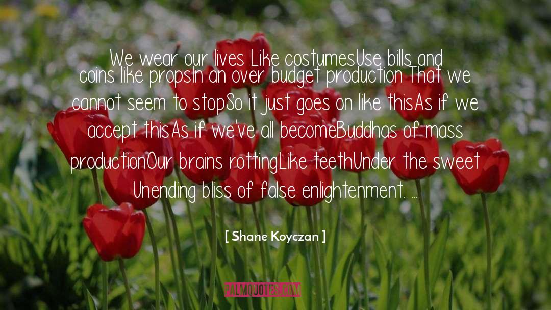 Shane Koyczan Quotes: We wear our lives <br>Like