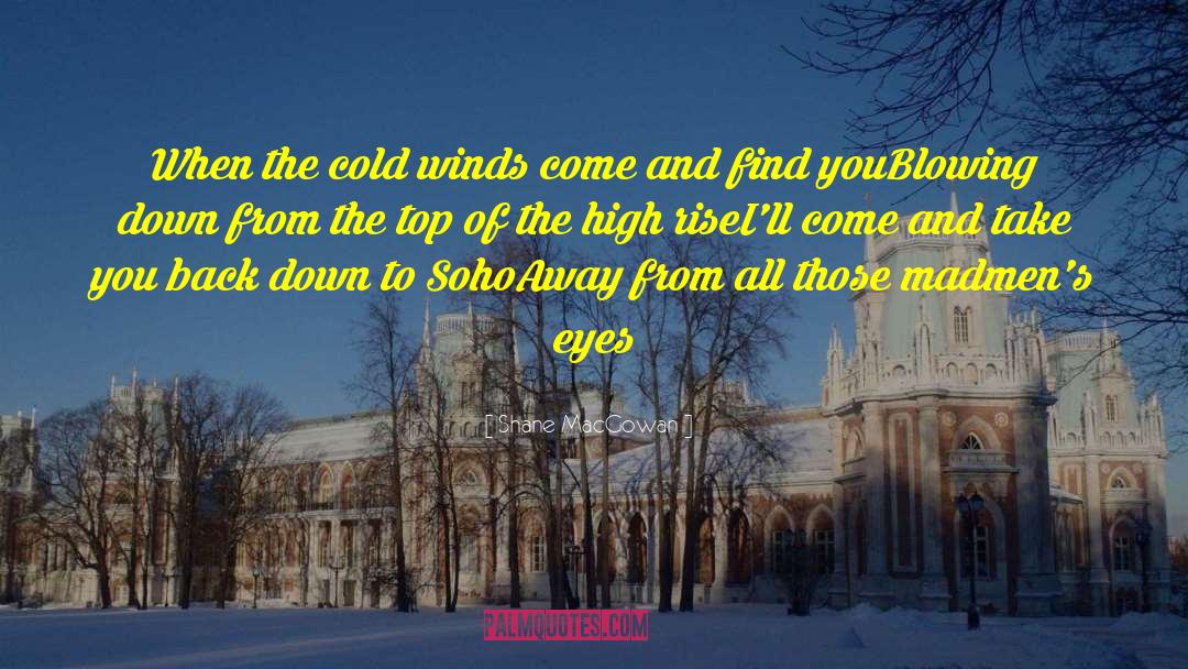Shane MacGowan Quotes: When the cold winds come
