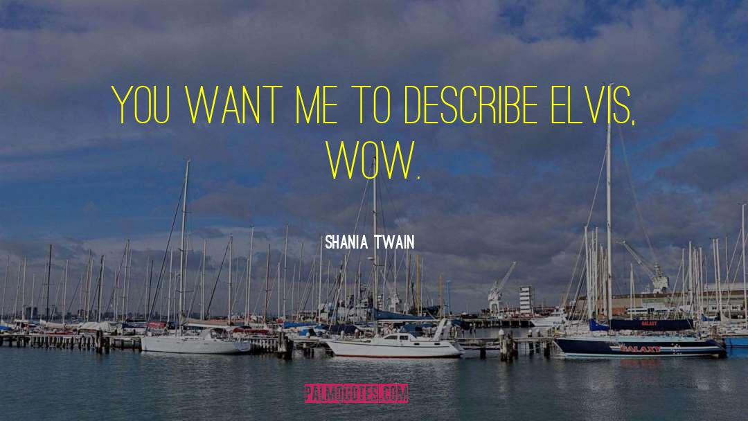 Shania Twain Quotes: You want me to describe