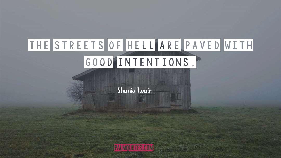 Shania Twain Quotes: The streets of hell are