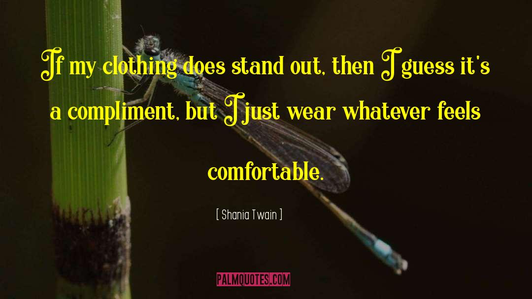 Shania Twain Quotes: If my clothing does stand