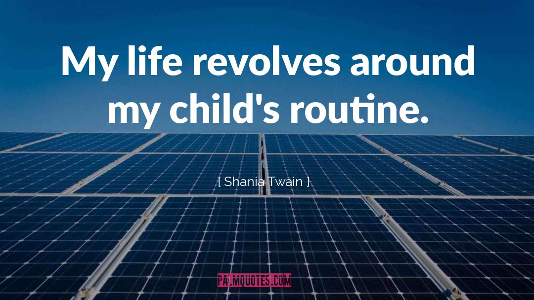 Shania Twain Quotes: My life revolves around my