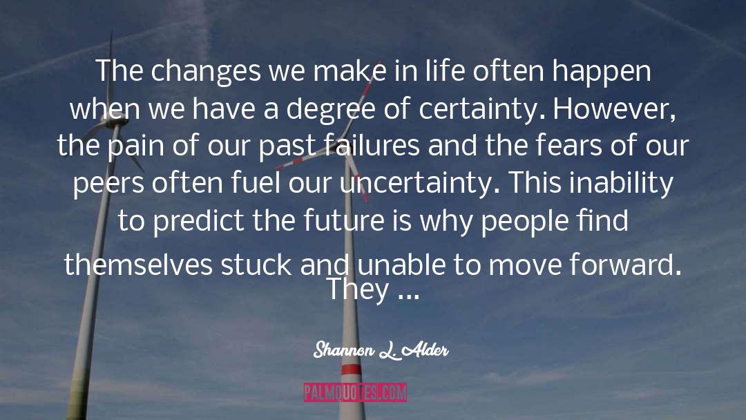 Shannon L. Alder Quotes: The changes we make in