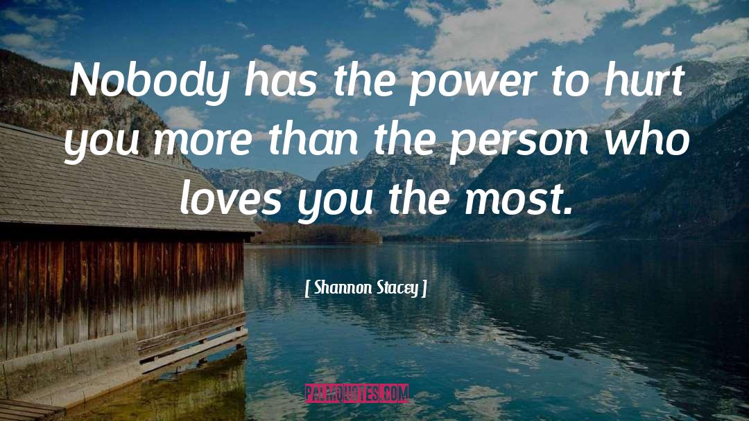 Shannon Stacey Quotes: Nobody has the power to