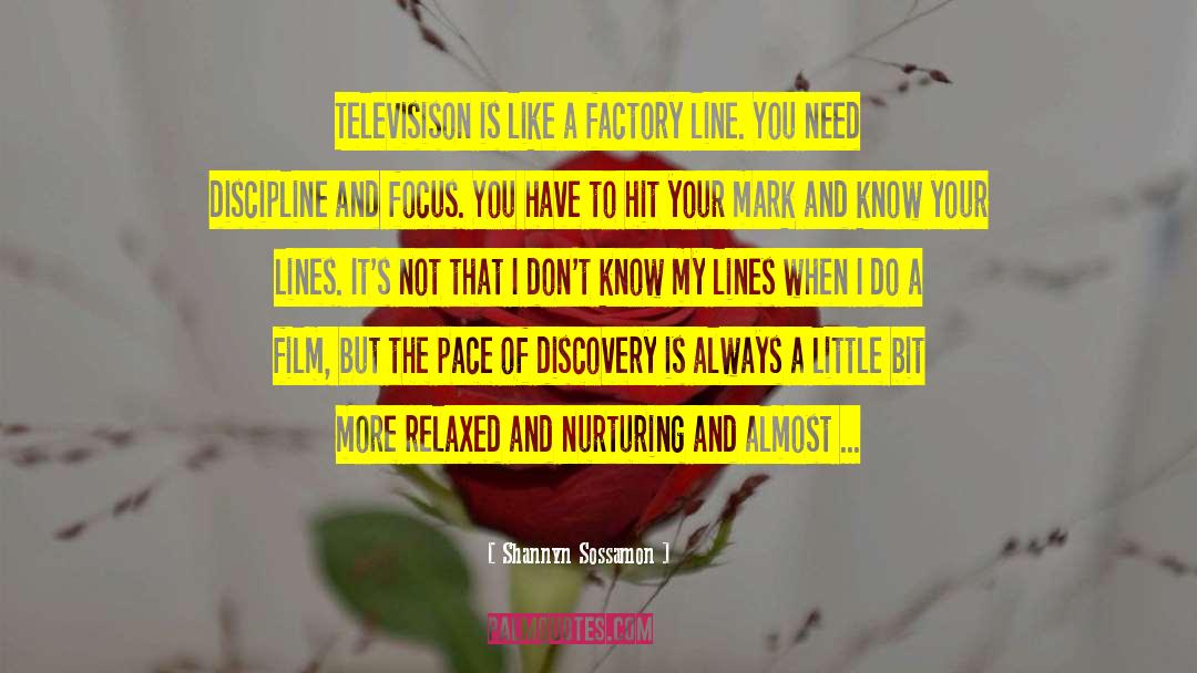 Shannyn Sossamon Quotes: Televisison is like a factory