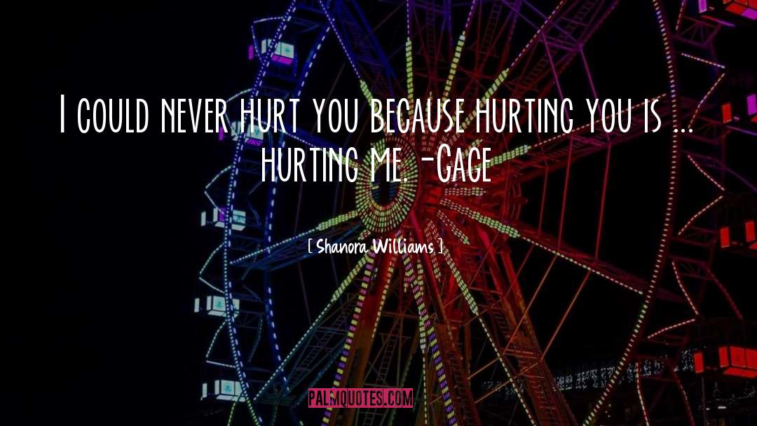 Shanora Williams Quotes: I could never hurt you