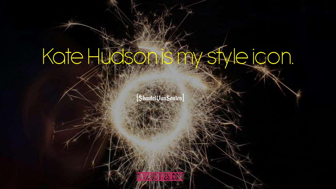Shantel VanSanten Quotes: Kate Hudson is my style