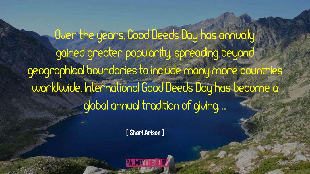 Shari Arison Quotes: Over the years, Good Deeds