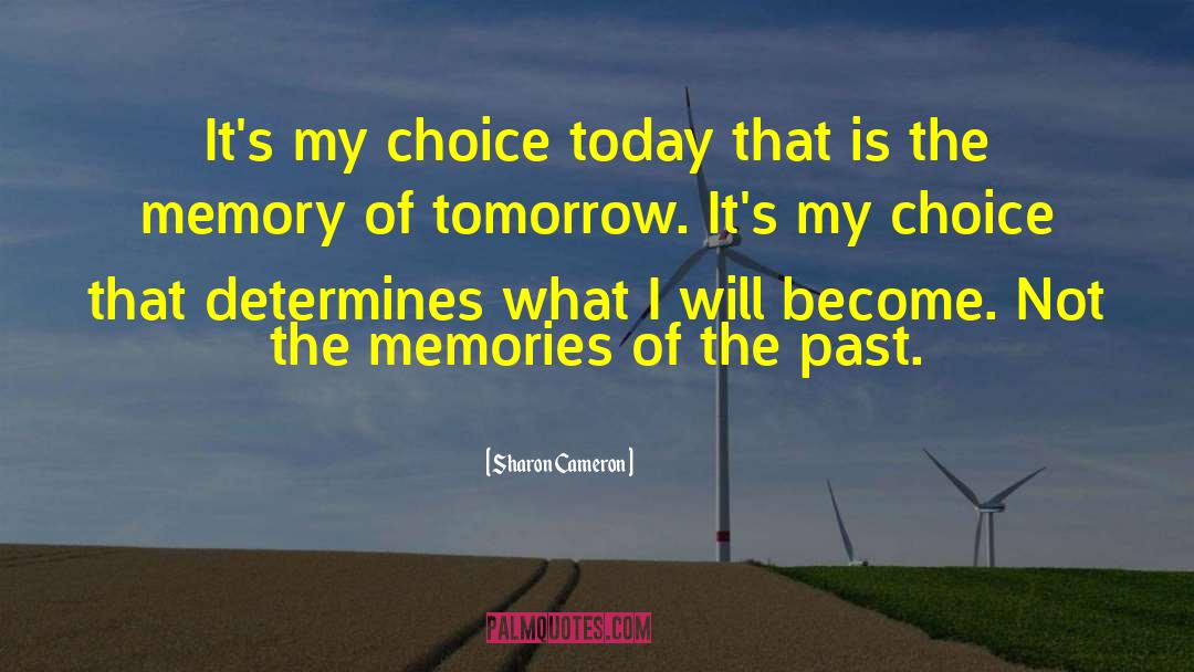 Sharon Cameron Quotes: It's my choice today that