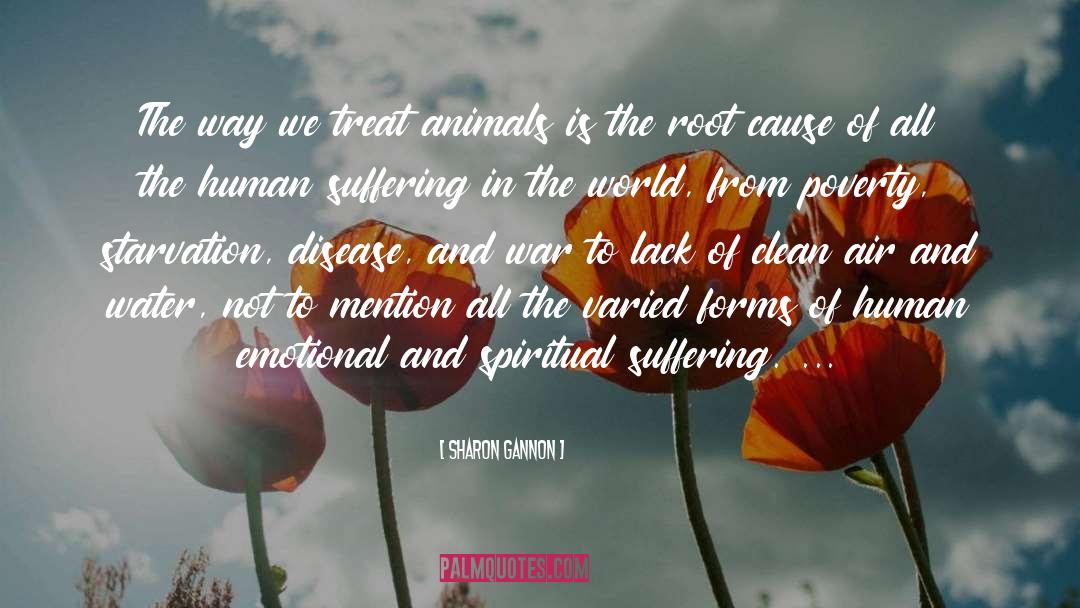 Sharon Gannon Quotes: The way we treat animals