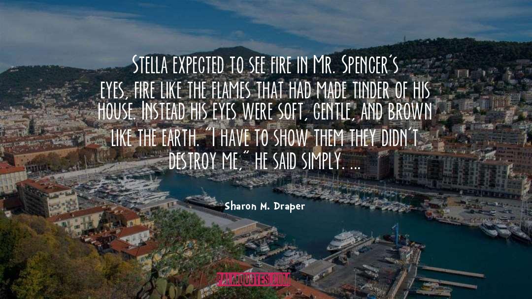 Sharon M. Draper Quotes: Stella expected to see fire