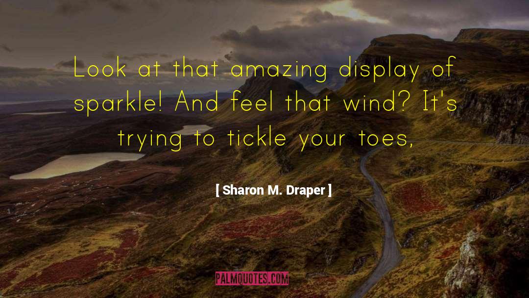 Sharon M. Draper Quotes: Look at that amazing display