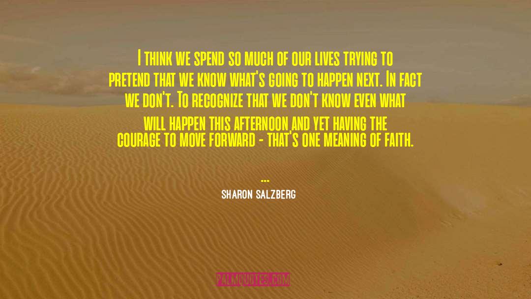 Sharon Salzberg Quotes: I think we spend so