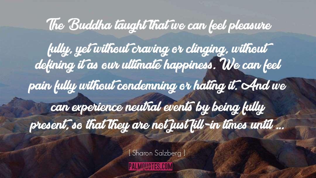 Sharon Salzberg Quotes: The Buddha taught that we