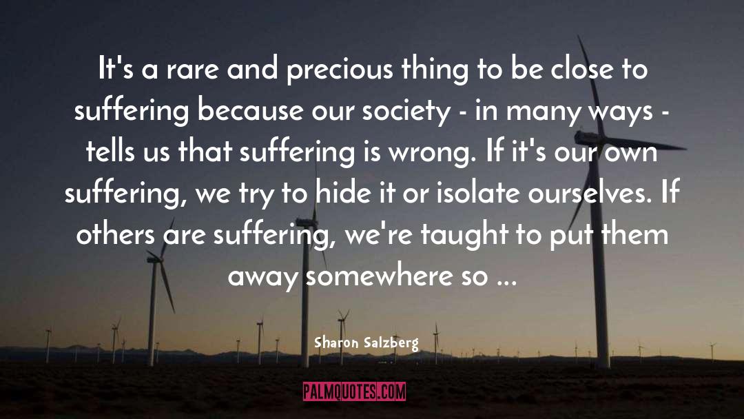 Sharon Salzberg Quotes: It's a rare and precious