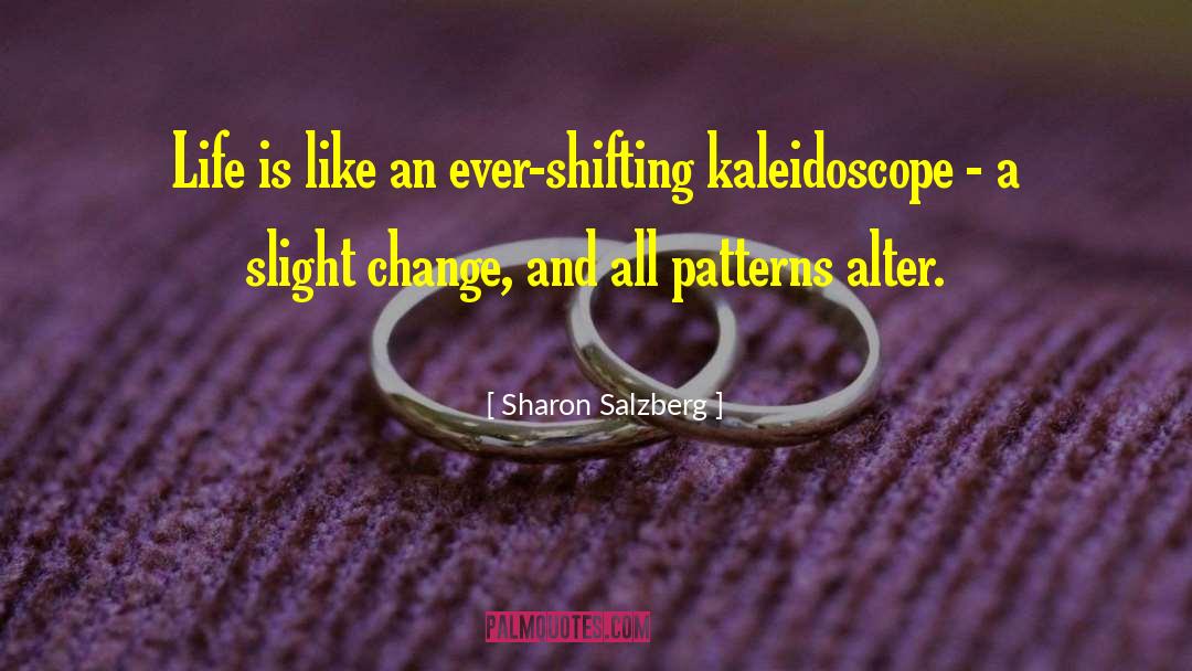 Sharon Salzberg Quotes: Life is like an ever-shifting