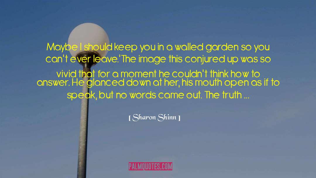 Sharon Shinn Quotes: Maybe I should keep you