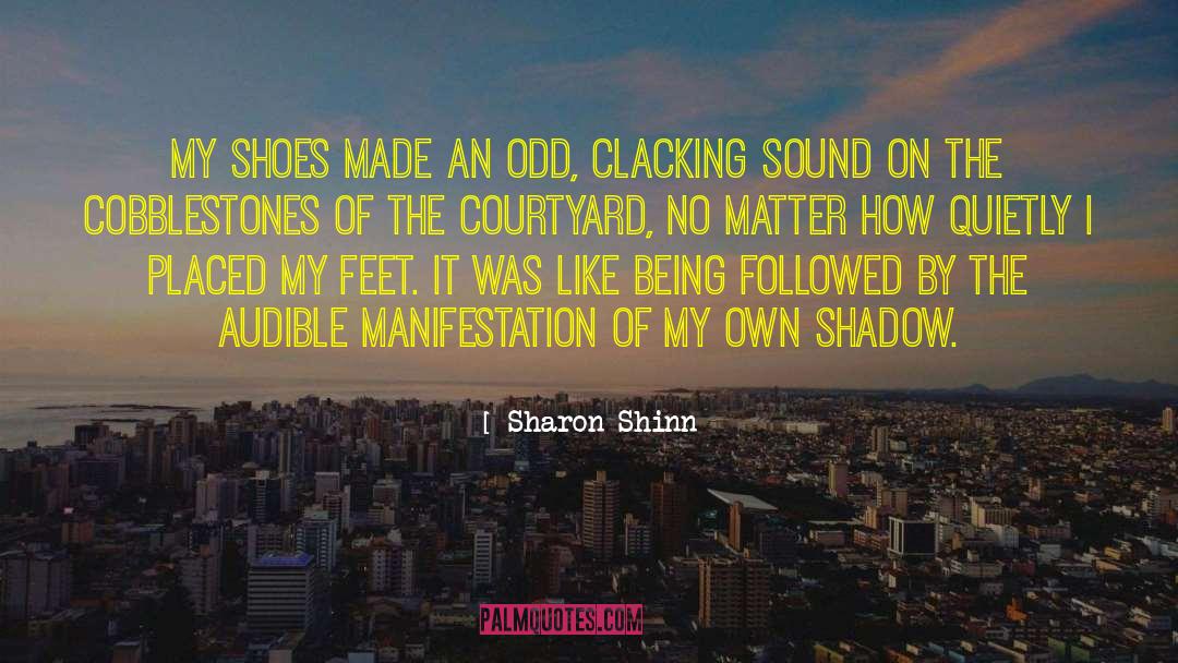 Sharon Shinn Quotes: My shoes made an odd,