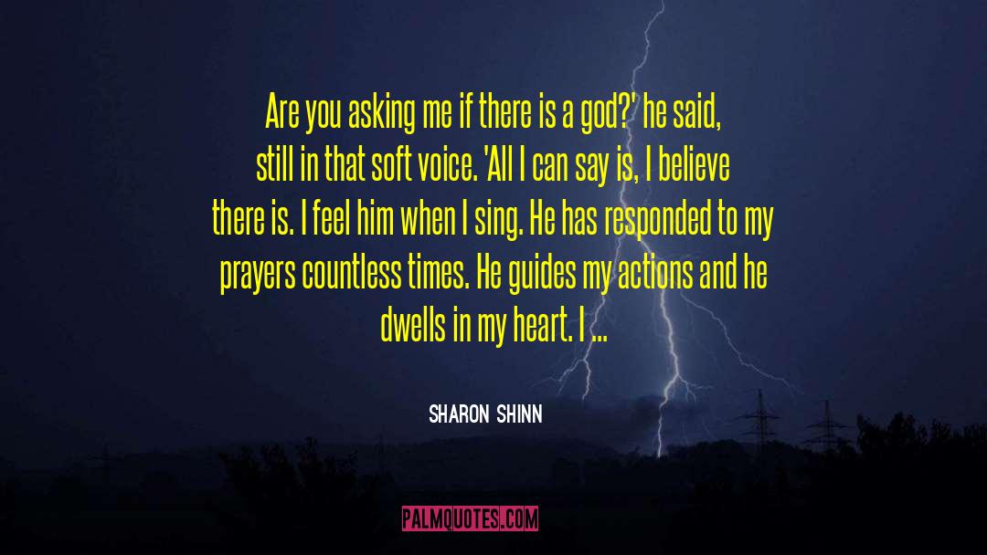 Sharon Shinn Quotes: Are you asking me if