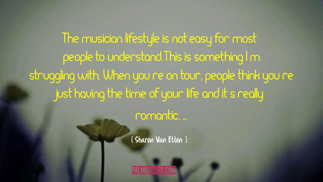 Sharon Van Etten Quotes: The musician lifestyle is not