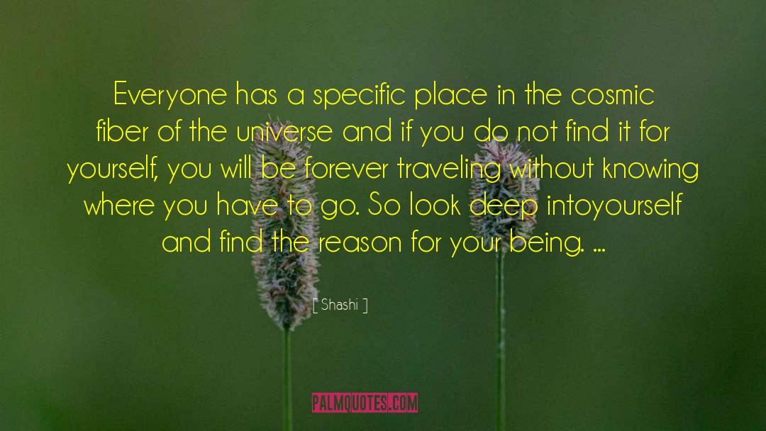 Shashi Quotes: Everyone has a specific place