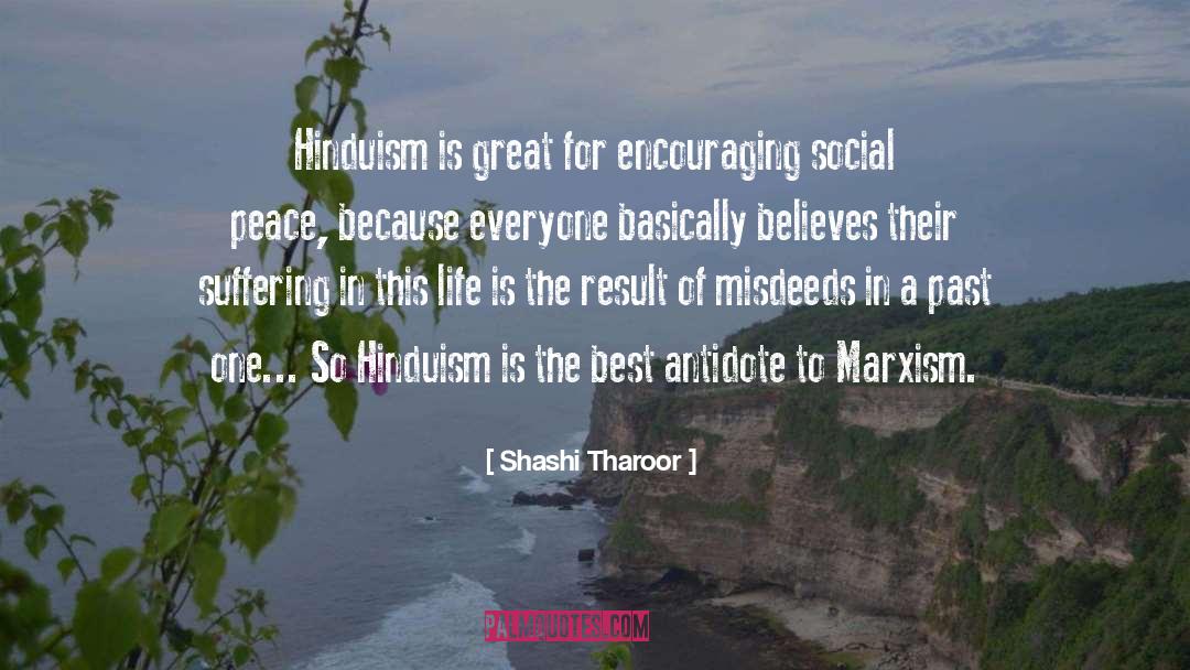 Shashi Tharoor Quotes: Hinduism is great for encouraging