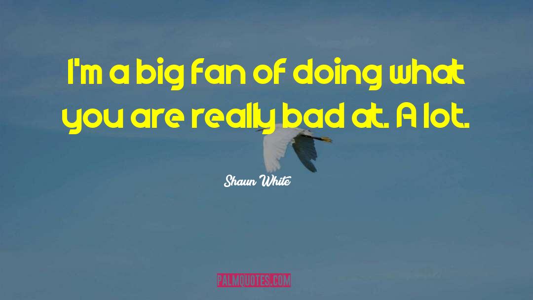 Shaun White Quotes: I'm a big fan of