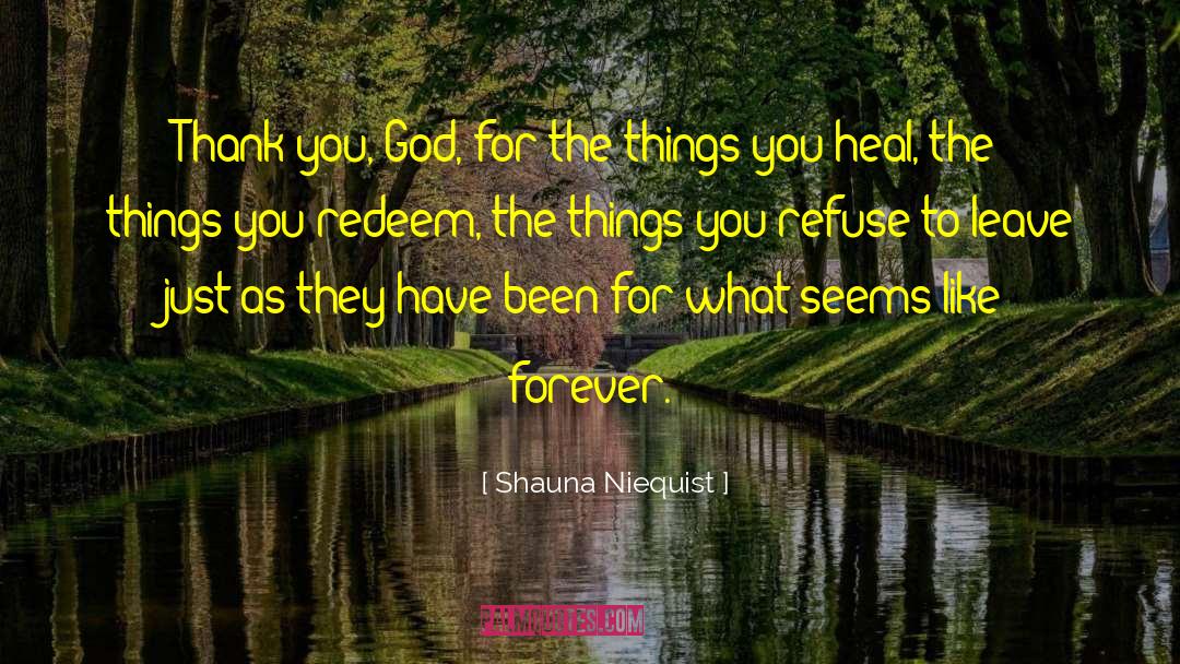 Shauna Niequist Quotes: Thank you, God, for the