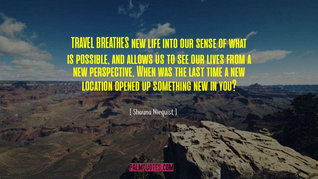 Shauna Niequist Quotes: TRAVEL BREATHES new life into